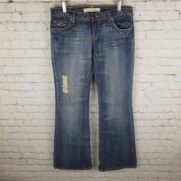 O'NEILL | vintage y2k embroidered flare leg jeans - Picture 5 of 8